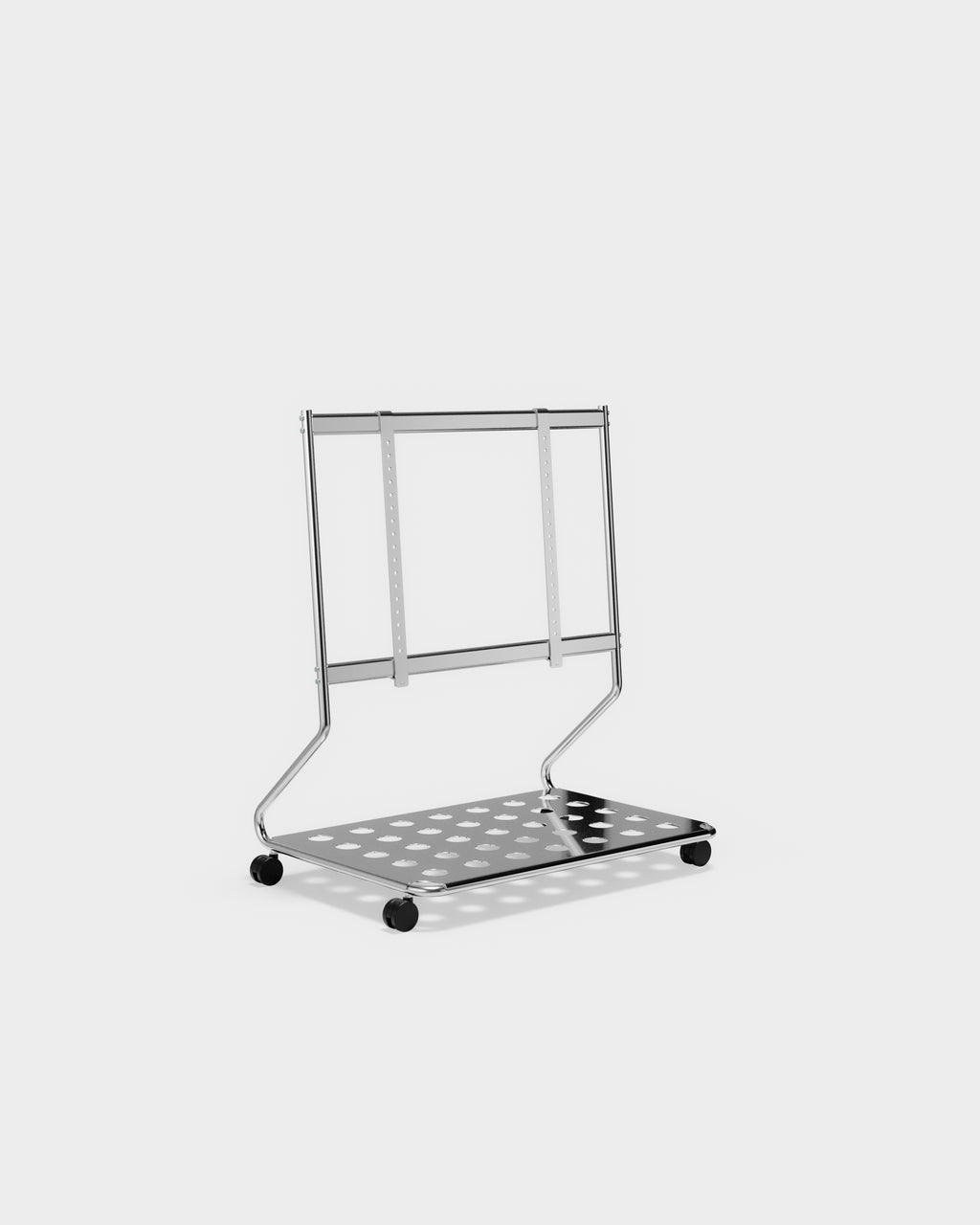 Pedestal Disco Stands W/ Wheels 020 Chrome