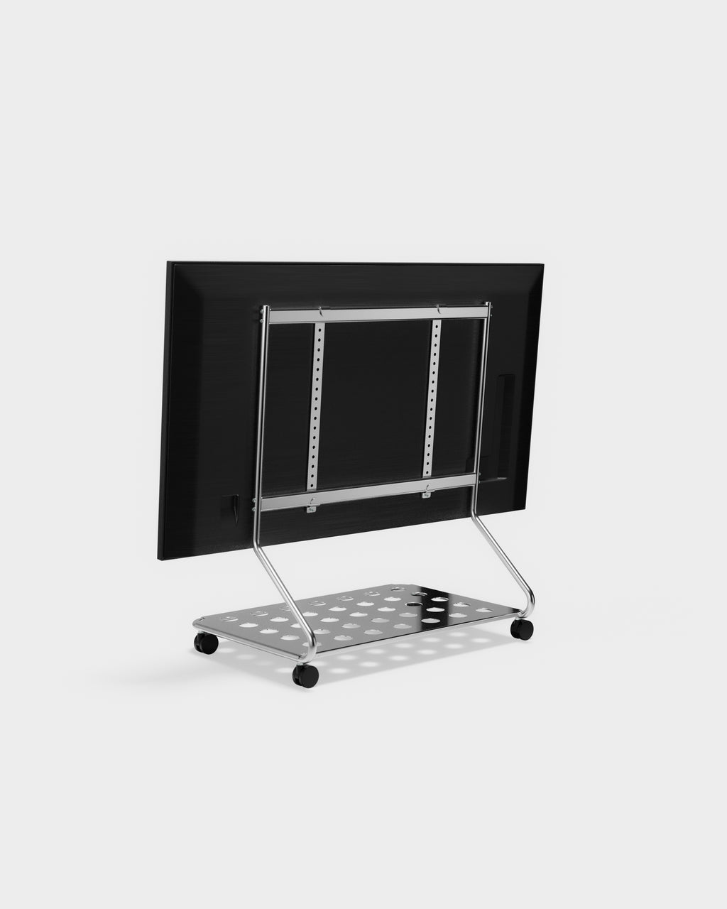 Pedestal Disco Stands W/ Wheels 020 Chrome