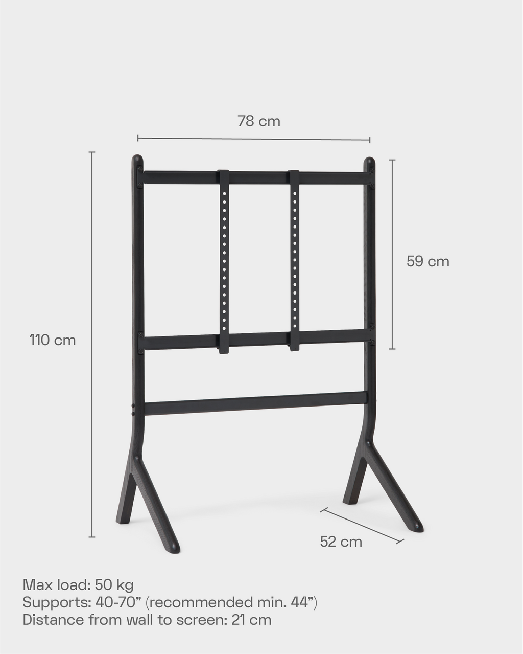 Pedestal Hopper TV Stands 014 Blood Orange