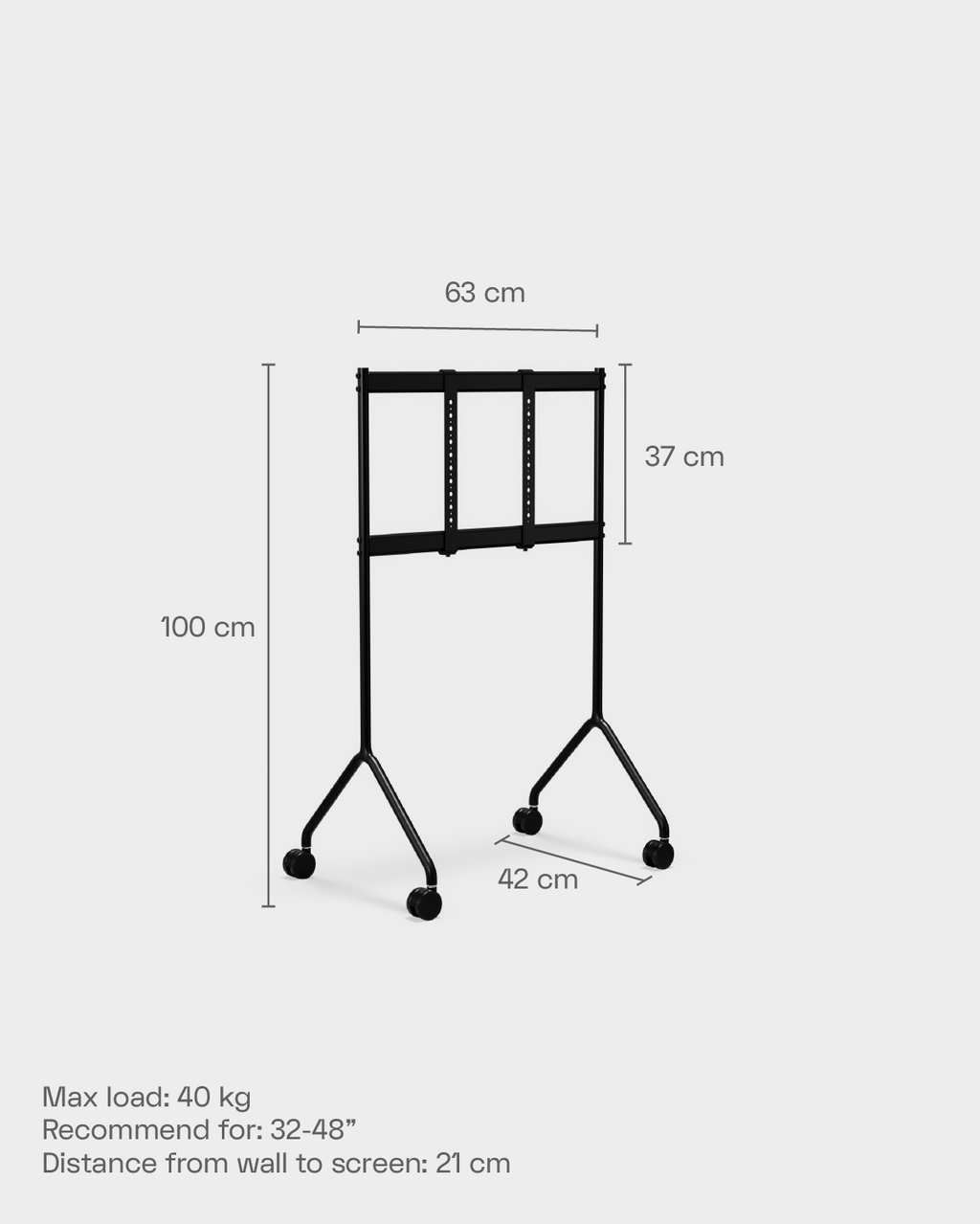 Pedestal Moon Light TV Stands 007 Pearl