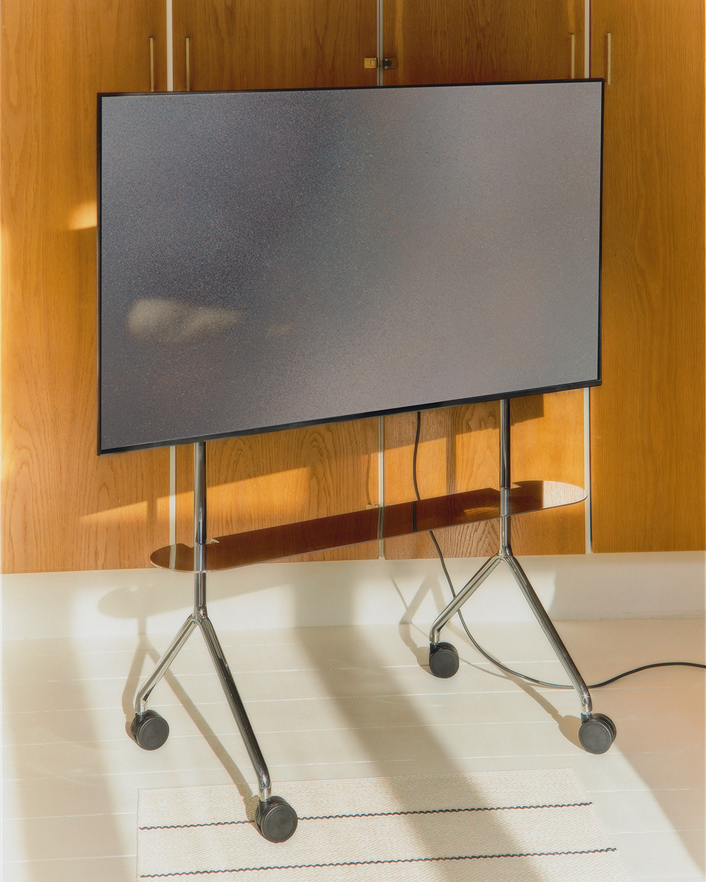 Pedestal Moon Light Shelf Shelves 020 Chrome