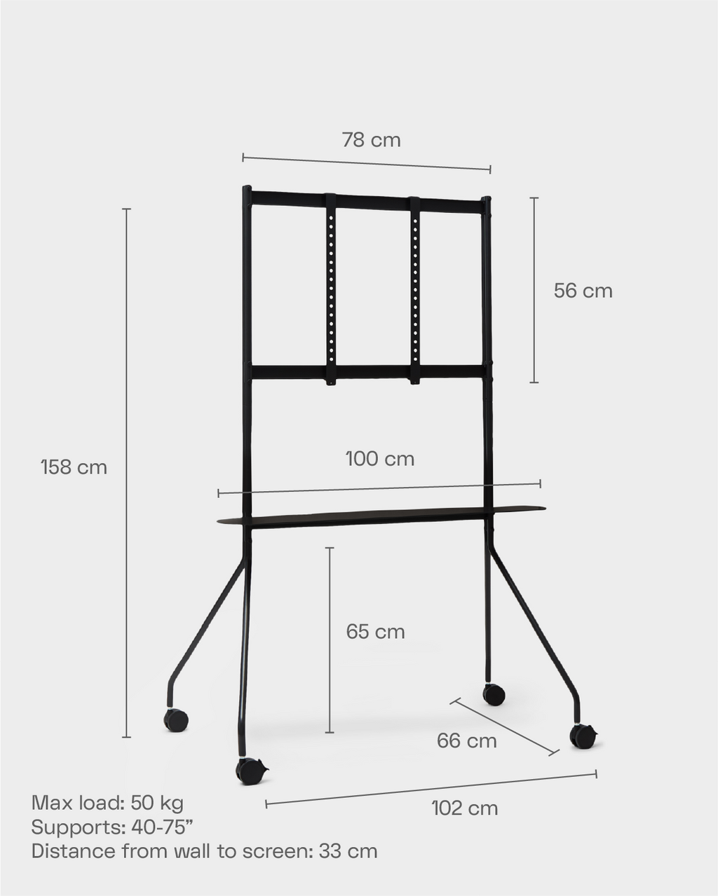 Pedestal Moon PRO Pro TV Stands 028 Oat