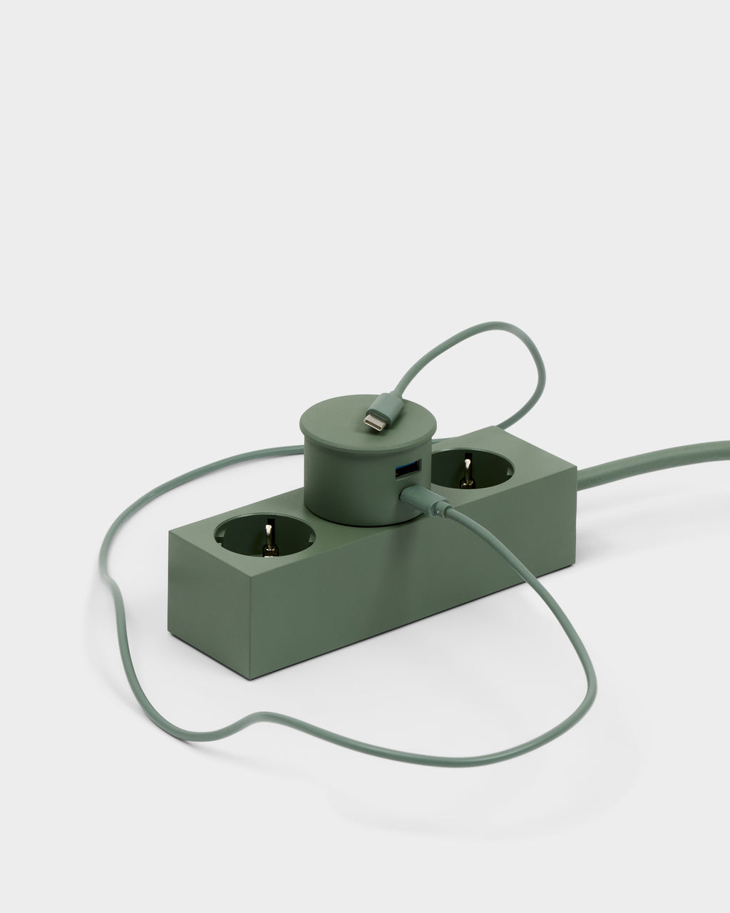 Pedestal Power Adapter Cables 019 Mossy Green