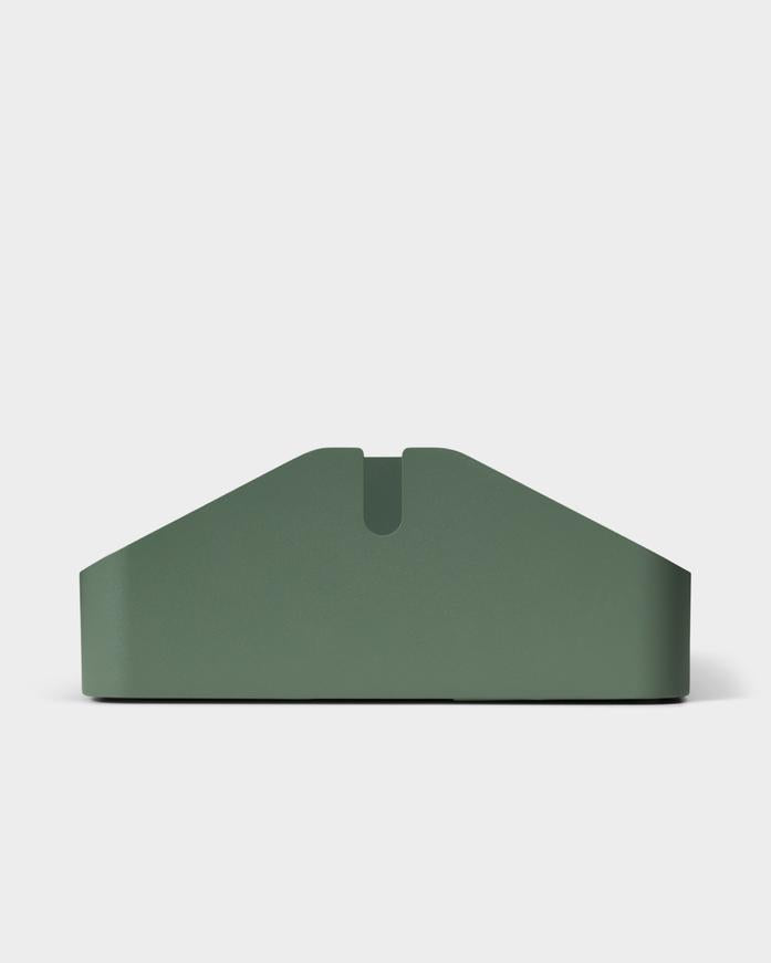 Pedestal Power Bar Tray Double Power Accessories 019 Mossy Green