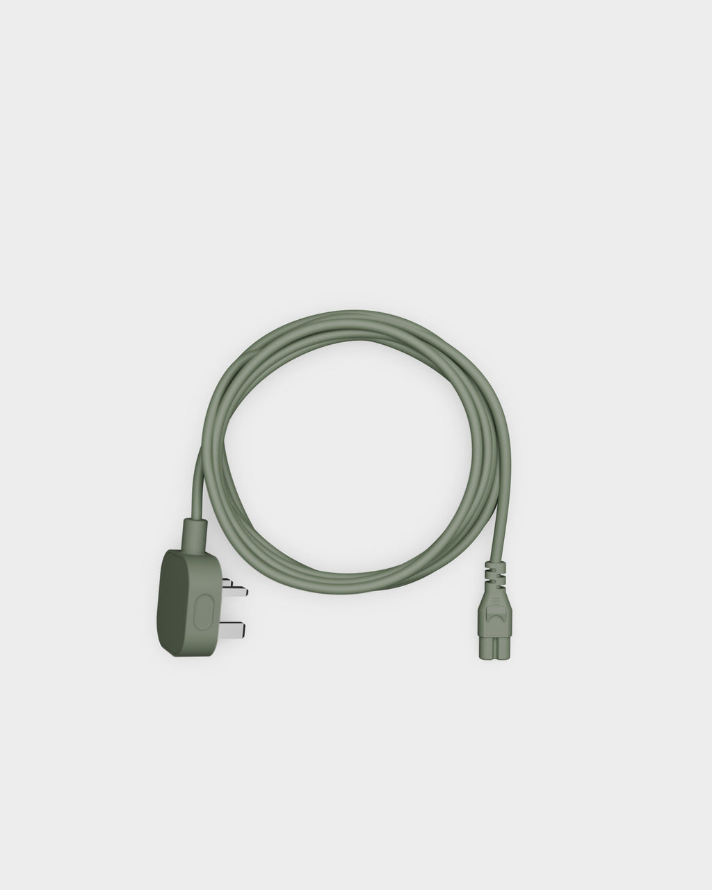 Pedestal Power Cable 7.5 UK Cables 019 Mossy Green
