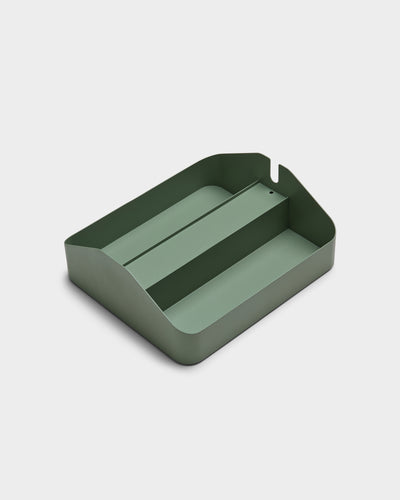 Pedestal Power Tray Double Power Accessories 019 Mossy Green